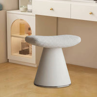 Swivel Vanity Stool Space-Saving Upholstered Dressing Stool Sturdy Construction