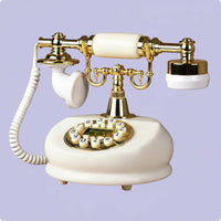 Jade-Tone Wireless Phone Decorative Piece Retro Tabletop Telephone