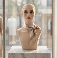 Female Hairpiece Head Bust Skin-Toned-Toned Hairpiece Display Bust Minimalist
