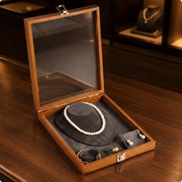 2 Pieces Jewelry Showcase Box Easy to Accessible Personal Accessory Storage