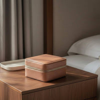 2 Compartment Watch Box Shielding Double Watch Travel Case Abrasion Protection Sturdy Hard Shell for Travelers
