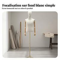 Men's Suit Display Stand Easy to Assemble Male Torso Mannequin for Showroom