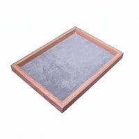 Jewelry Display Tray Rectangular Home Organizer Velvet Velvet-Lined