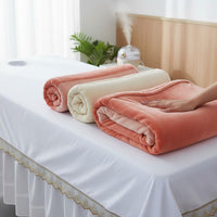 Thickened Coral Fleece Beauty Bed Topper Skin-Friendly Professional Linens