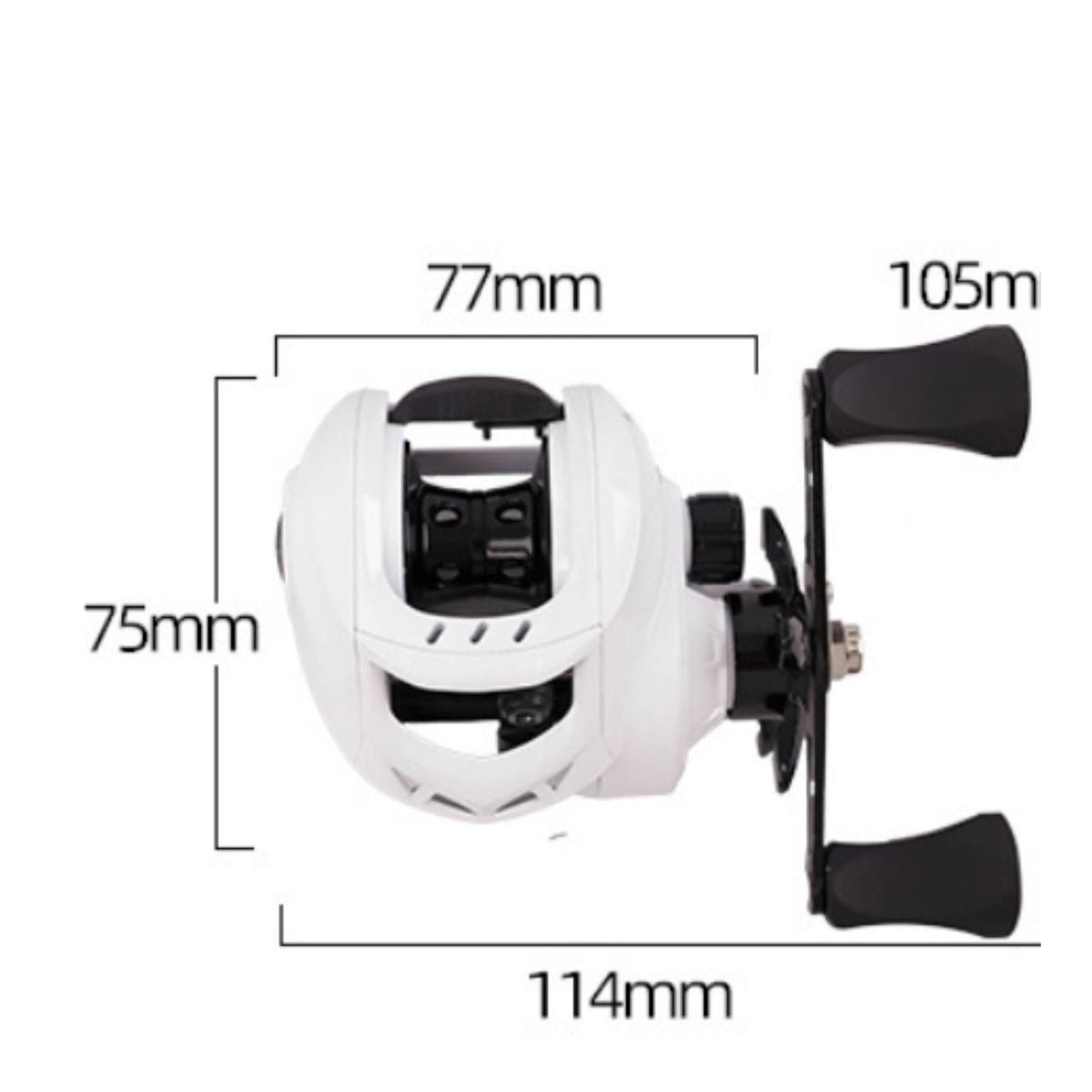 Compact-Profile Reel Metal Angling Equipment Freshwater