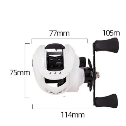 Compact-Profile Reel Metal Angling Equipment Freshwater