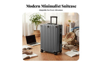 Large Capacity Hardside Carry-on Combination Lock Ribbed Hard Shell Trolley Lightweight and Sturdy Suitcase Adjustable Handle for Travelers, Vacationers, Airline Passengers, Vacation, Vacations, Airport, Weekend Getaways