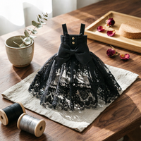 OB11 Doll Dress Bow Waist Sleeveless Doll Dress Decorative Buttons 1/12 BJD Outfit