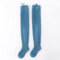 Soft Sleep Socks Fuzzy Socks with Drawstring Fleece Leg Warmers Adjustable for Lounging