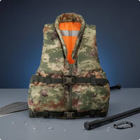Training Life Vest High Collar Safety Gear Reflective Stripe