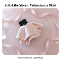 Silk-Like Ribbon Grip Fastener Elegant Design Ribbon Hair Grip Ponytail Holder Fastener Versatile Strong Grip for Women