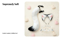 2 Pieces Fingerless talon Gloves Furry Texture creature Paw Gloves Warm and Soft