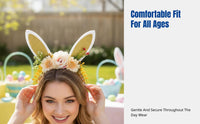 Easter Bunny Ears Headband, Cartoon, Party, Kids, Adults