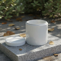 Pet Cremation Urn Timeless Design Pet Memorial Urn Simple Cylinder Shape Small Ash Canister for Funeral, Burial