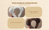 Creature Ear Hairband, Soft Plush, Birthday Gift