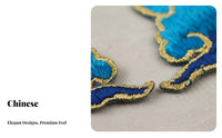 Gilded Accents Phoenix Crown Embroidery Kit Traditional Chinese Attire Headdress Material Set for Brides, Cosplayers, Weddings