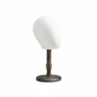 Textile Mannequin Head Stand Linen Covered Hat Display Head Sturdy And