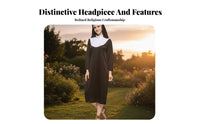 Nun ensemblefit Set Full-Length Robe Cosplay ensemblefit Lightweight for Stage Performances