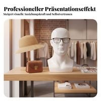 Hat Display Head Polished Finish Mannequin Head Lightweight for Retailers