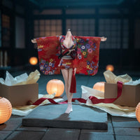 1/6 Scale Kimono Set Long and Short Styles Miniature Wafuku Outfit for Hobbyists