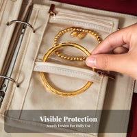 Anti-Oxidation Jewelry Storage Book Transparent Pockets Gold Bar Storage Case Large Capacity for Women, Daily Use, Dresser, Safe Deposit Box