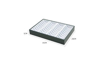 Scratch Protection Bracelet Display Tray Soft Foam Lining Grooved Bracelet Display Tray Compact & Space-Saving for Retailers, Dresser Top
