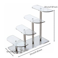 Multi-Tier Display Stand Space Saving Acrylic Display Riser Long-Lasting