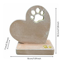 Dog Grave Marker Lightweight Resin Pet Memorial Statue Easy to Place Pet Remembrance Plaque