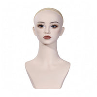 Mannequin Head Bust Long Neck Shoulder Mannequin Bust Lightweight