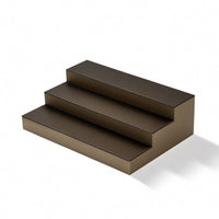 Three-Tier Display Riser Compact Stepped Display Stand Easy to Clean for Counter