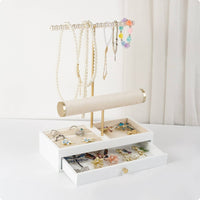 Three-Tier Jewelry Rack Luxury Design Jewelry Storage Display