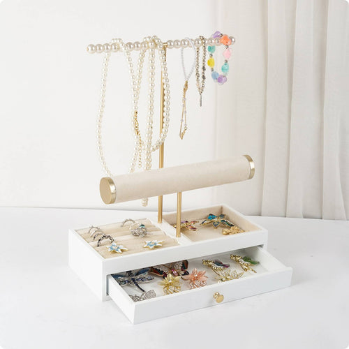 Three-Tier Jewelry Rack Luxury Design Jewelry Storage Display