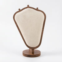 Jewelry Display Stand with Wooden Base Padded for Jewelers, Collectors