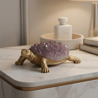Turtle Trinket Box Creative Design Turtle Jewelry Box Animal Figurine Home Decor for Living Room, Entryway, Tv Cabinet