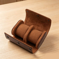 Watch Travel Case Double Watch Box with Snap Closure Long-Lasting for Travelers