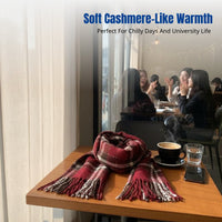 Plaid Scarf, Faux Cashmere, New for 2025, Warm Autumn Winter, Korean Style, Student, Couple, Versatile Neck Wrap