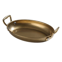 Serving Piece Shallow Mirror Polished Oval Serving Tray