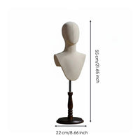 Long Neck Design Abstract Mannequin Head Stable Base Abstract Model Head Long-Lasting for Cosplayers, E-Commerce Sellers