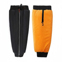 Waterproof Motorcycle Leg Warmers Easy On Detach Fastener Motorcycle Leg Warmers Fleece Lined Knee Guards Reflective Strips