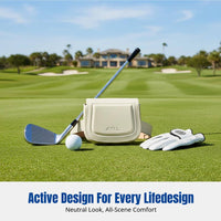 Unisex Design Structured Mini Purse Versatile Wear Fashion Accessory Compact Size Waist Bag Vegan-Friendly for Men, Teenagers, Golf Course, Travel, Shopping