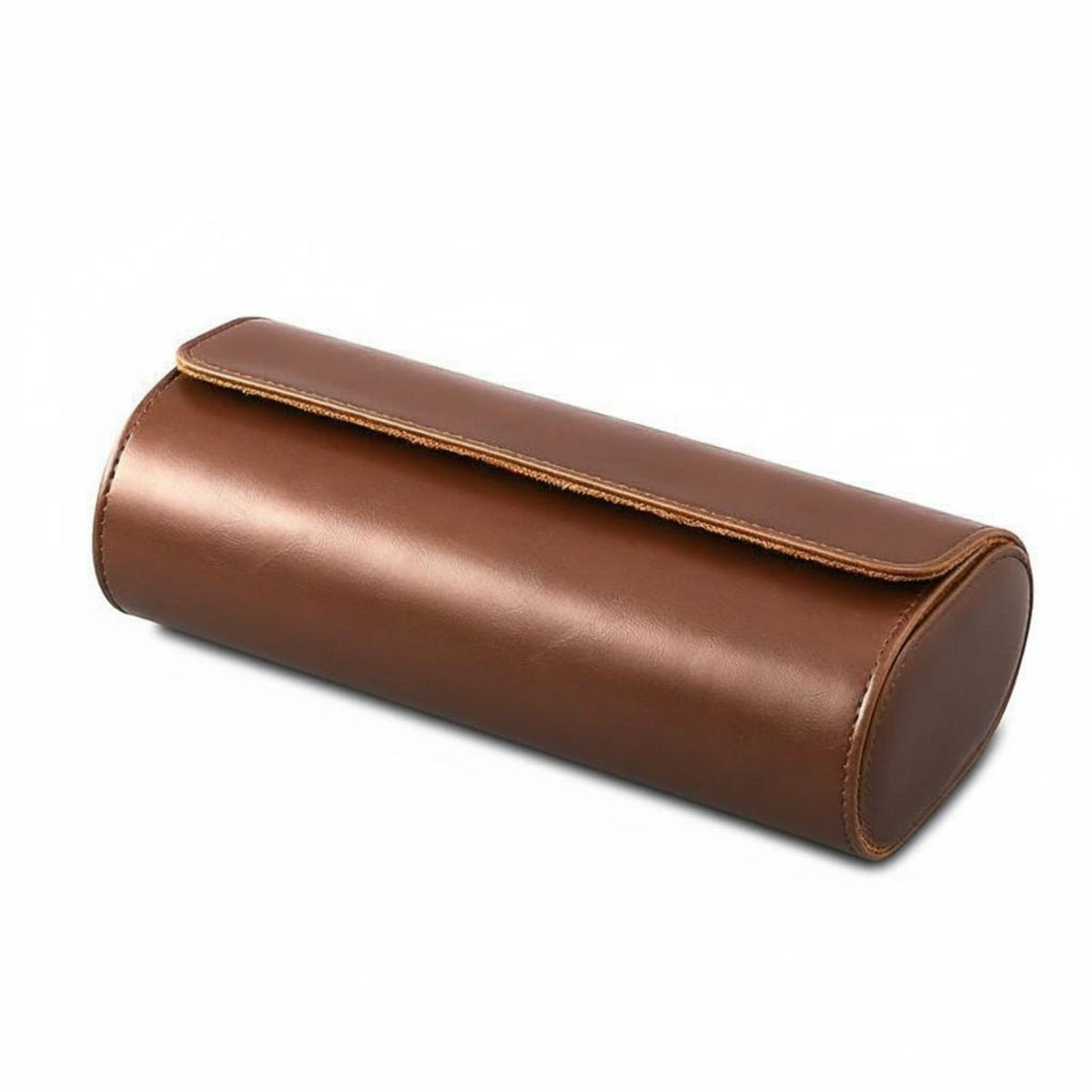 PU Leather Watch Box Dustproof 3 Compartment Watch Organizer Individual Compartments Soft Interior Lining for Business Trips