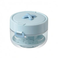 Oral Retainer Case Two-Color Retainer Cleaning Case with Mirror Item