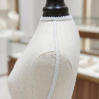 Necklace Display Bust Tapered Waist Linen Textile Display Bust Rounded Shoulders