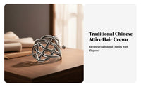 Traditional Chinese Hair Crown Gender-Neutral Design Ancient Chinese Hair Crown Fighter Cosplay Headwear High Quality Alloy