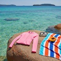 Long Sleeve Rash Guard Swimsuit Fast-Drying Split Swimwear Snorkeling Ready