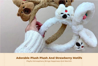 Cute Plush Bunny Ears Headband, Soft, Kids, Photos