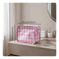 4 Pieces Travel Cosmetic Bag Set Lightweight Striped Cosmetic Pouch