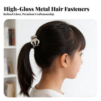 Small Metal Grip Fastener Stylish Designs Mini Hair Jaw Fastener Small Metal Hair Grip Strong Hold Well Polished for Women