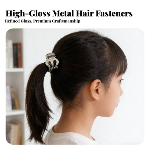 Small Metal Grip Fastener Stylish Designs Mini Hair Jaw Fastener Small Metal Hair Grip Strong Hold Well Polished for Women
