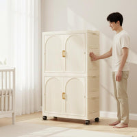 Multi-Tier Plastic Closet Large Capacity Stackable Storage Drawers for Playroom
